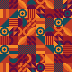 Naklejka premium geometric shapes mosaic background