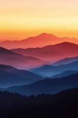 Sunset Serenade: A Symphony of Skies and Mountains