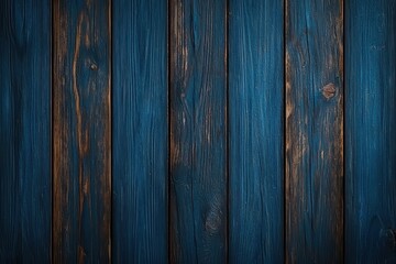 Obraz premium Textured blue wooden planks with a rustic finish, perfect for backgrounds or design projects.