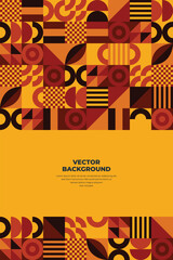 geometric shapes mosaic background