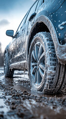 A car wash in snow