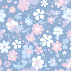 Fototapeta premium Colorful petals with intricate gold veins, seamless design