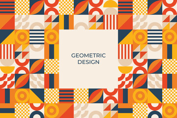 geometric shapes mosaic background