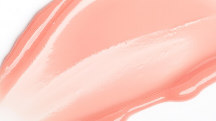 Closeup Texture of Shimmery Peach Lip Gloss