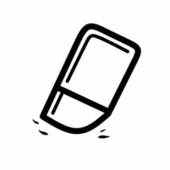 Eraser isolated on white