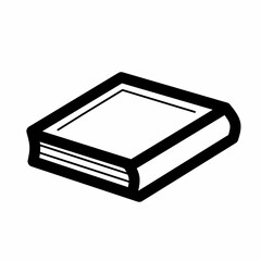 black book isolated on white background