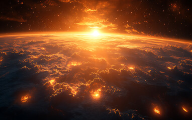 Breathtaking Sunrise from Space: Earth's Curvature & Cosmic View