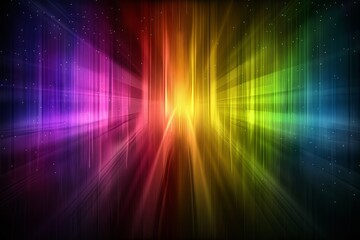futuristic background with laser beams of different colors on a black background. place for text