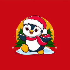  Adorable Penguin Kid Merry Christmas