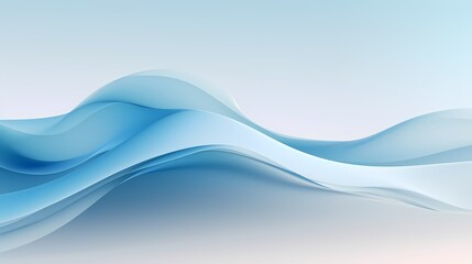 Digital technology white and cyan flowing mountains poster PPT background