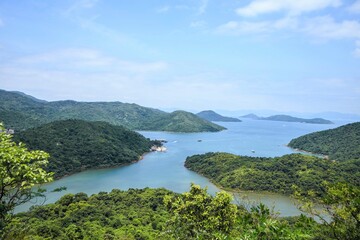 Panoramic View of Sai Kung Harbour, Hong Kong