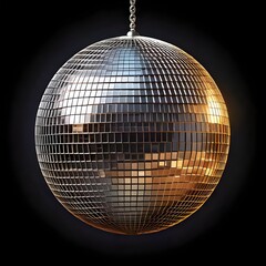 Obraz premium disco ball on a black background