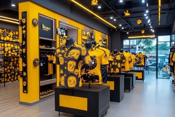 Segmented clothing items in a retail store, with distinct sections catering to different demographics, showing the practical use of segmentation