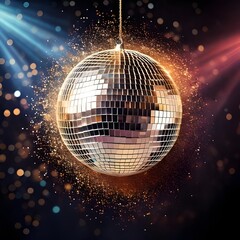 Fototapeta premium shiny disco ball