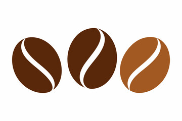 
Brown coffee bean icon, Coffee bean vector set, vector illustration

