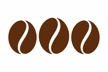
Brown coffee bean icon, Coffee bean vector set, vector illustration
