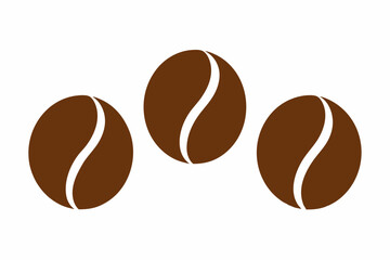 
Brown coffee bean icon, Coffee bean vector set, vector illustration
