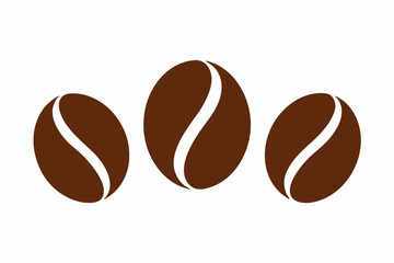 
Brown coffee bean icon, Coffee bean vector set, vector illustration
