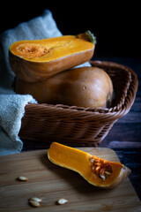 pumpkin with black background