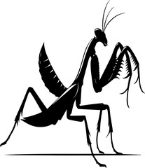 Printpraying mantis icon symbol sign vector