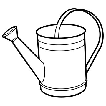 recommend clip art: gardening watering Can line art
                    