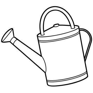 recommend clip art: gardening watering Can line art
                    