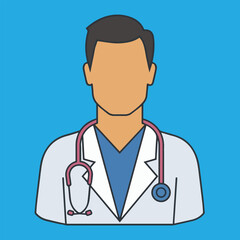 Fototapeta premium Colorful Medical Doctor Icon Vector Illustration