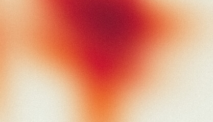Red soft retro color soft flow grainy gradient backdrop design. Abstract wavy shaped colorflow retro noisy gradient, copy space