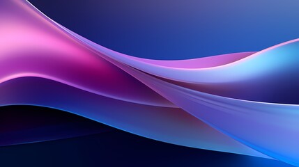 Fototapeta premium Digital technology blue purple gradient curve poster web page PPT background