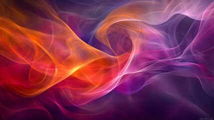 Abstract background with colorful waves and glowing lines.