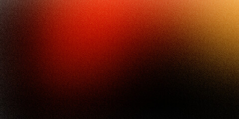 Yellow, black, and red gradient background with noise texture	