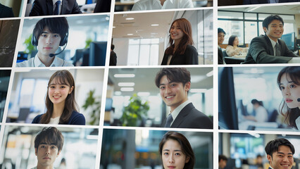 働く人々の写真