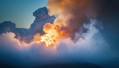 Blue Smoke Background 8