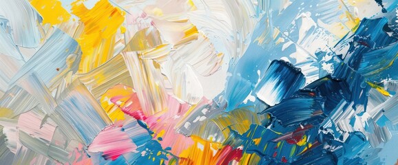 Oil Painting Abstract Minimalist Strokes Background