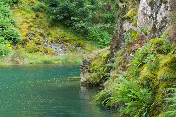 A small lake in Wales UK.