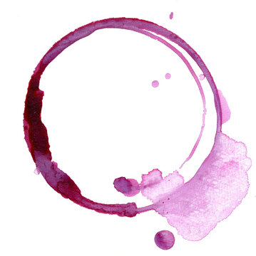 Pink wine ring stain