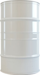 Obraz premium White metal barrel