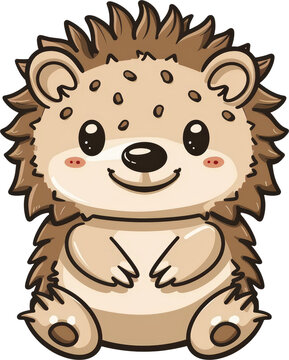 recommend clip art: Cute cartoon hedgehog