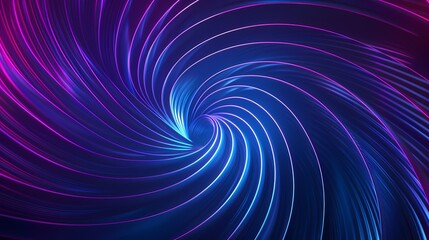 Fototapeta premium Digital technology blue and white spiral illustration web page PPT background 