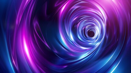 Fototapeta premium Digital technology blue and white spiral illustration web page PPT background 