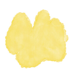 Yellow Watercolour Abstract Shapes