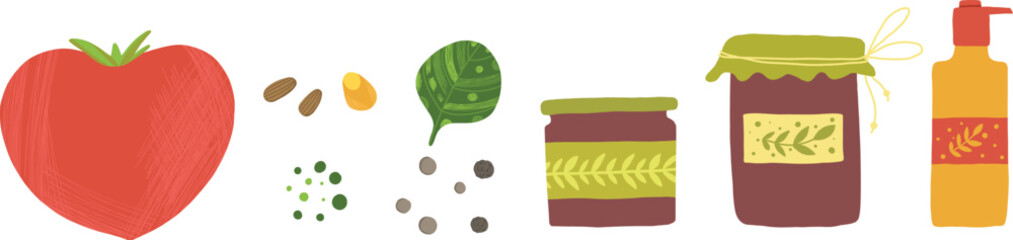 Organic food label. Fresh eco vegetarian products, vegan label and healthy foods badge. Veganism logo, vegans diet sticker or ecological food product stamp. Vector isolated symbols icon on white