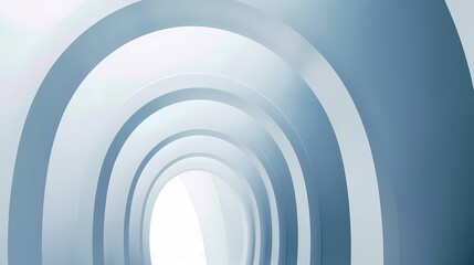 Naklejka premium Digital technology white geometric abstract 3d building poster web page PPT background