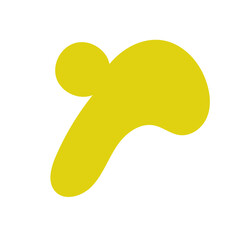 Blue yellow abstract shapes vectors 