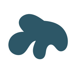 Blue yellow abstract shapes vectors 