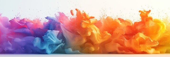 Obraz premium Abstract colorful paint splash background