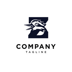 Letter Z Kookaburra Bird Logo icon vector