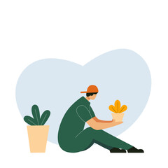 Portrait of Asian Life with Flat Design illustrations