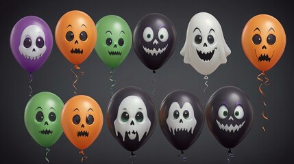 Obraz premium set of balloons for halloween 