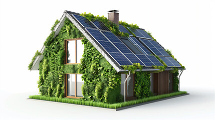 Green house concept with solar panel version 2